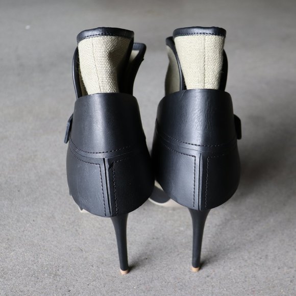 Stella McCartney Gray Ladsun Canvas Ankle Boots 7 - Picture 8 of 8